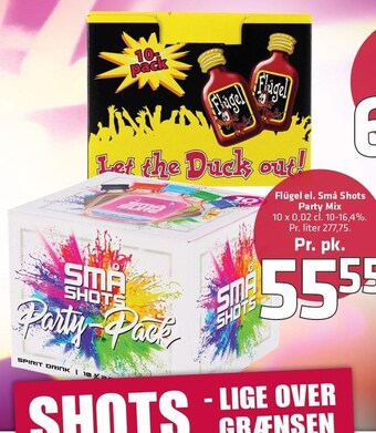 Fleggaard Flügel el. Små Shots Party Mix tilbud