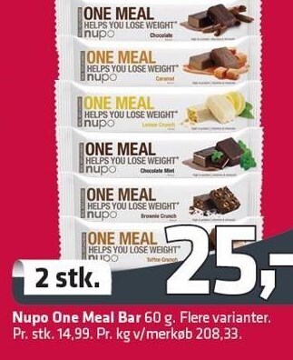 Fleggaard Nupo One Meal Bar - 2 stk. tilbud