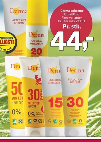 Fleggaard Derma solcreme tilbud