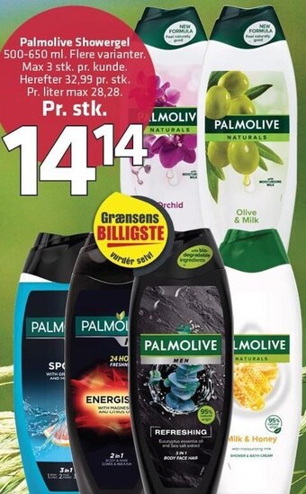 Fleggaard Palmolive Showergel tilbud