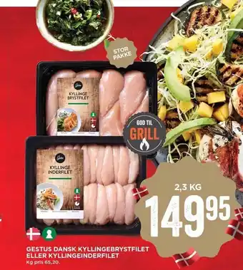 MENY Gestus Dansk kyllingebrystfilet el. kyllingeinderfilet tilbud