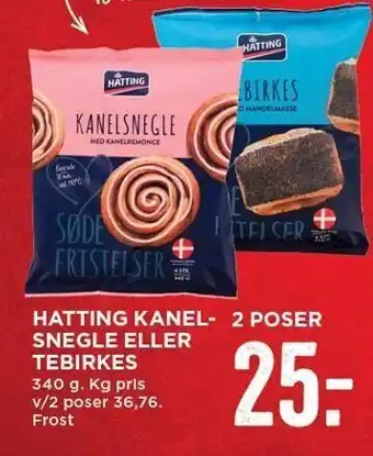 Hatting kanelsnegle el. tebirkes
