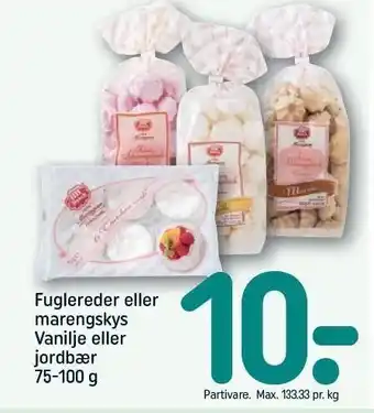 REMA 1000 Fuglereder el. marengskys vanilje el. jordbær tilbud