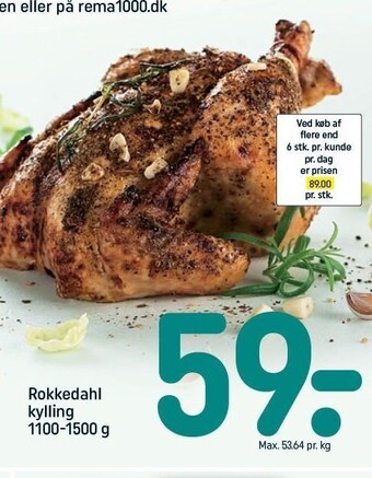 REMA 1000 Rokkedahl kylling tilbud