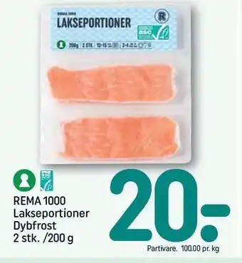 REMA 1000 Rema 1000 Lakseportioner tilbud