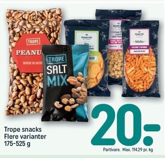 REMA 1000 Trope snacks tilbud