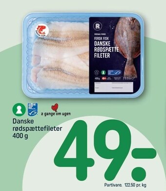 REMA 1000 Danske rødspættefileter tilbud