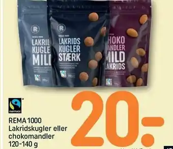 REMA 1000 Rema 1000 Lakridskugler el. Chokomandler tilbud