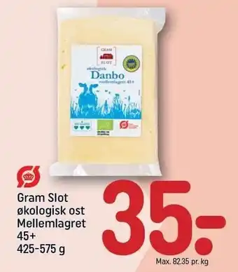 REMA 1000 Gram Slot økologisk ost mellemlagret tilbud