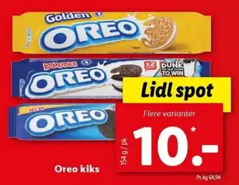 Lidl Oreo Kiks 154g tilbud