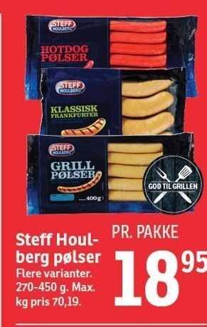 SPAR Steff Houlberg pølser tilbud