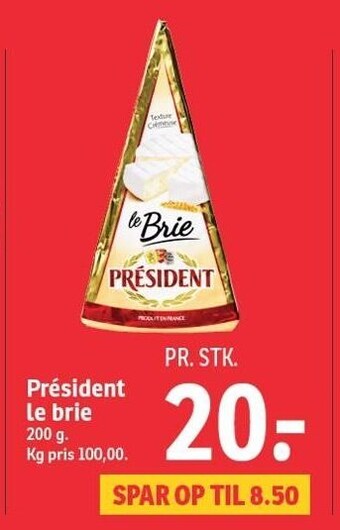 SPAR Président le brie tilbud