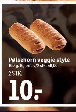 Pølsehorn veggie style