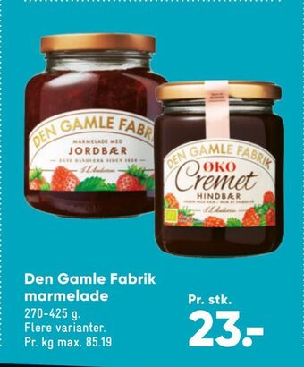 Bilka Den Gamle Fabrik marmelade tilbud