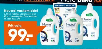 Bilka Neutral vaskemiddel tilbud