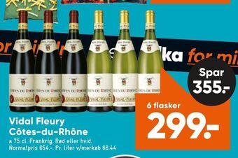 Bilka Vidal Fleury Côtes-du-Rhône tilbud