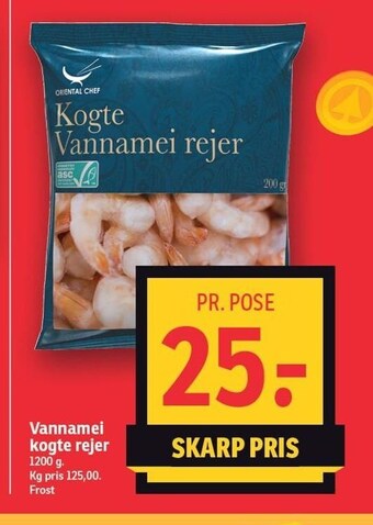 SPAR Vannamei kogte rejer tilbud