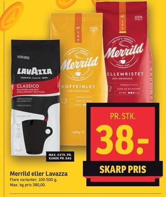 SPAR Merrild el. Lavazza tilbud
