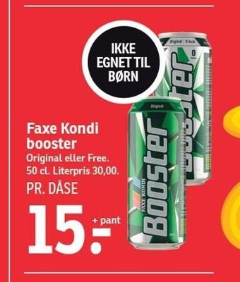 SPAR Faxe Kondi Booster tilbud