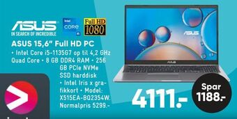 Bilka ASUS 15,6" Full HD PC tilbud