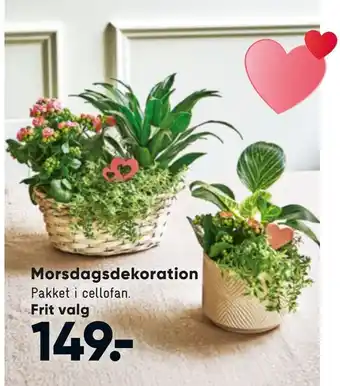 Bilka Morsdags dekoration tilbud