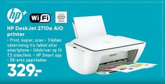 Bilka HP DeskJet 2710e AiO printer tilbud
