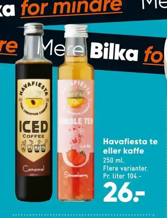Havafiesta te eller kaffe
