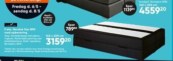 Bilka Nordisk Fjer B90 med opbevaring tilbud