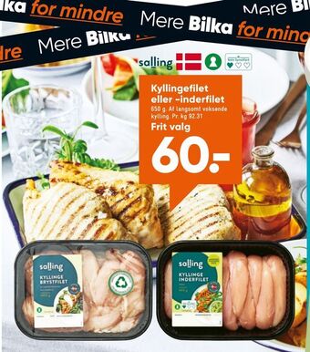 Bilka Kyllingefilet eller -inderfilet tilbud