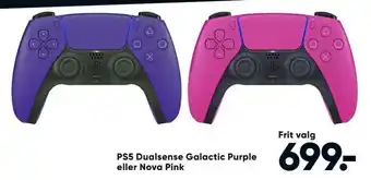 Bilka PS5 Dualsense Galactic Purple eller Nova Pink tilbud