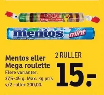 Mentos el. Mega roulette