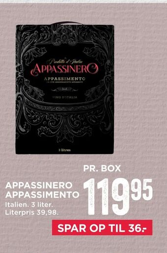 MENY Appassinero appassimento tilbud