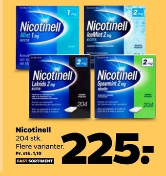 Netto Nicotinell 204 stk. tilbud