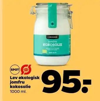 Lev økologisk Jomfru Kokosolie