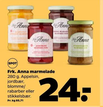Netto Frk. Anna Marmelade 280 g tilbud
