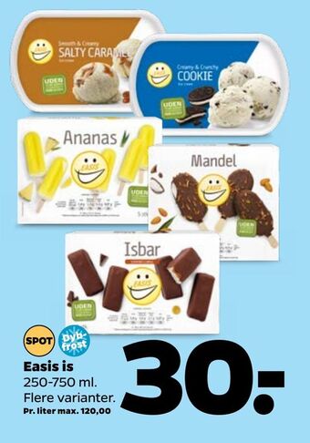 Netto Easis Is 250-750 ml tilbud