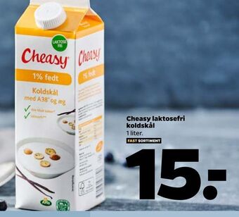 Netto Cheasy Laktosefri Koldskål 1 liter tilbud