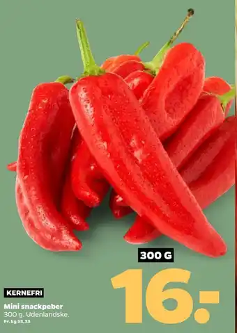 Netto Mini Snackpeber 300 g tilbud