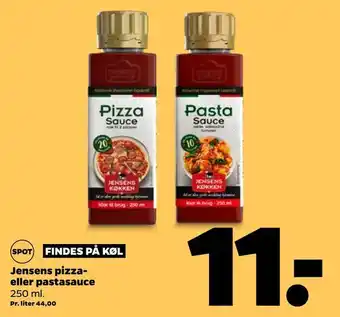 Netto Jensens pizza- eller Pastasauce 250 ml tilbud