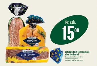 Min Købmand Schulstad det gode rugbrød eller hvedebrød tilbud