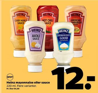 Netto Heinz Mayonnaise Eller Sauce 220 ml tilbud