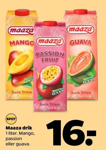 Netto Maaza Drik 1 lter tilbud