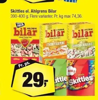Skittles el. Ahlgrens Bilar