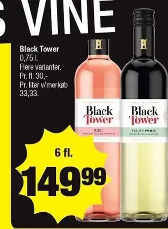 Calle Black Tower 6 fl, flere varianter tilbud