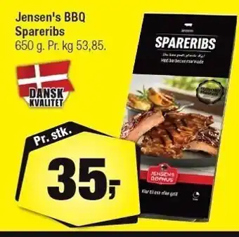 Calle Jensen´s BBQ Spareribs 650 g tilbud
