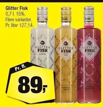 Calle Glitter fisk, flere varianter tilbud