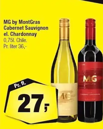MG by MontGras Cabernet Sauvignin el. Chardonnay