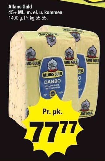 Allans Guld 45+ ML.m el u. kommen