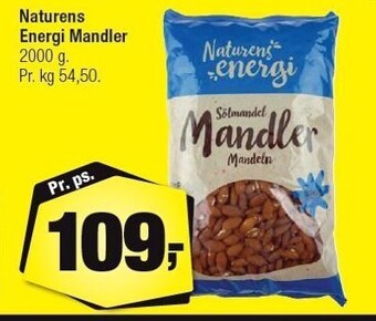 Calle Naturens Energi Mandler 2 kg tilbud