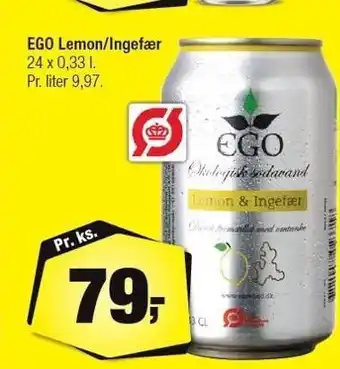 EGO Lemon/Ingefær 24x0,33 l.